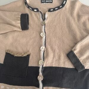 Vintage Ani Barrie Cottagecore  Cabin Cozy 90s COTTON Sweater Medium USA